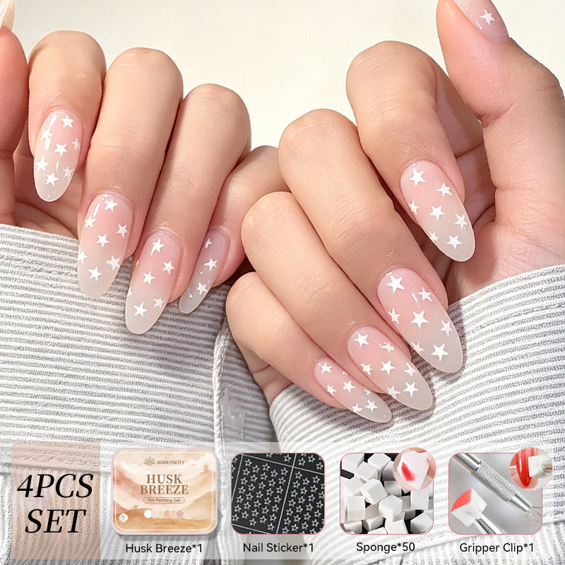 6 Colors Pat Painting Gel Set