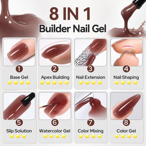 8 IN 1 Builder Gel B21 15ml Gel Nail Polish BORN PRETTY 