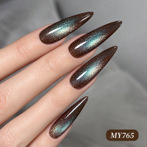 Reflective Cat Magnetic Gel MY765 Aerial Ruins 15ml Gel Nail Polish BORN PRETTY 