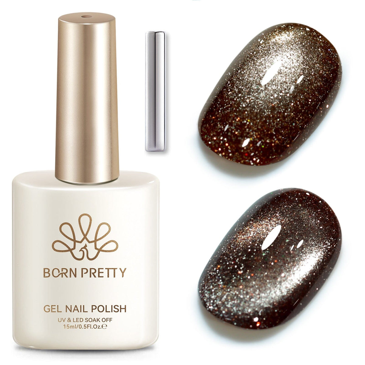 Reflective Cat Magnetic Gel MY767 Gilded Tear 15ml Gel Nail Polish BORN PRETTY 