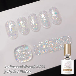 Jelly Gel TS75 Iridescent Velvet 10ml Gel Nail Polish BORN PRETTY 