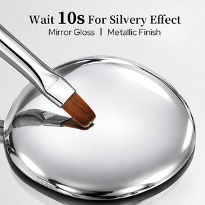 3D Metal Painting Gel Mirror Silvery 5ml Gel Nail Polish BORN PRETTY 