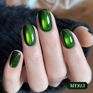 Colored Cat Magnetic Gel MY813 Bamboo Teal 15ml Gel Nail Polish BORN PRETTY 
