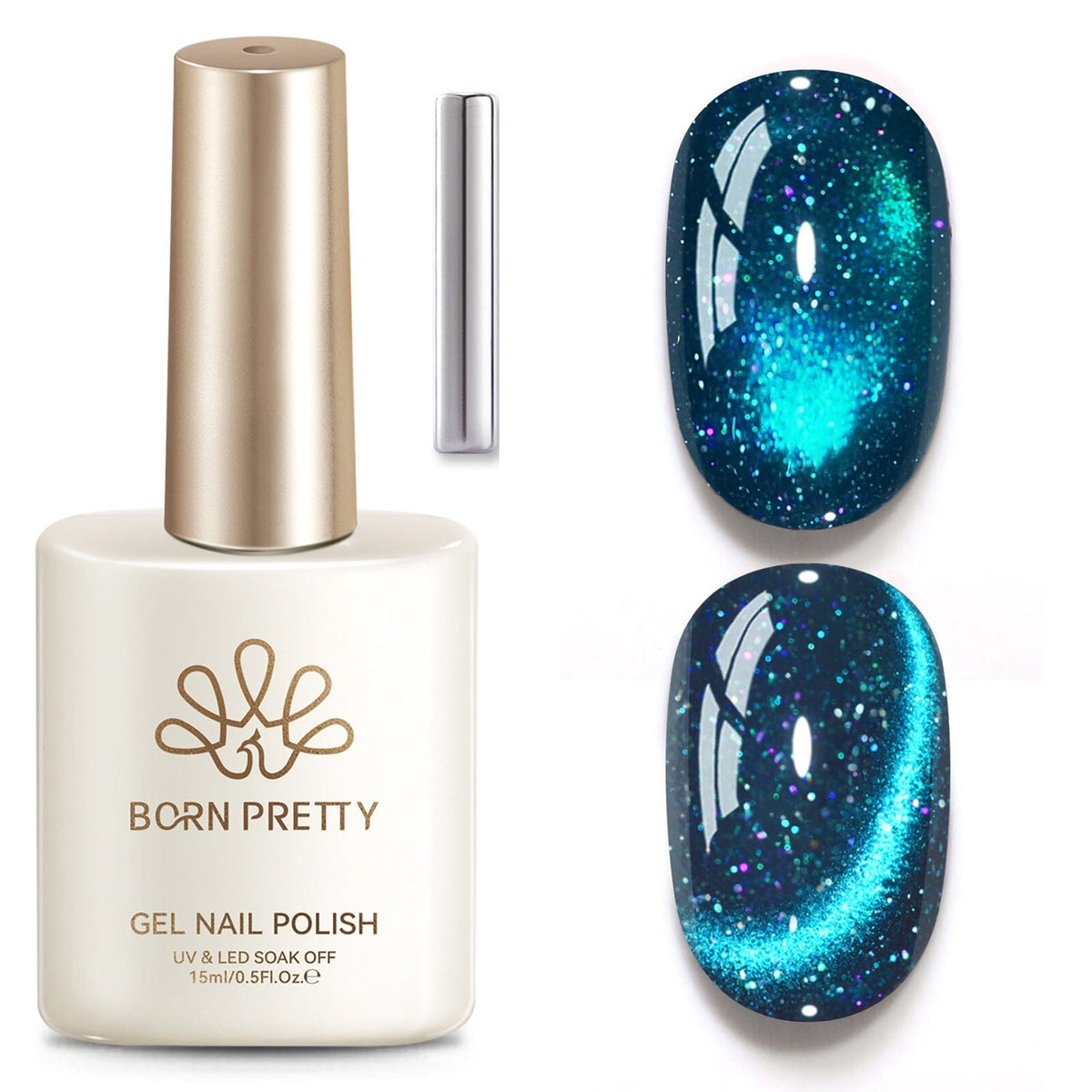 Reflective Cat Magnetic Gel MY817 Stargaze 15ml Gel Nail Polish BORN PRETTY 