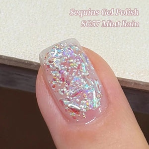Sequins Gel SG57 & Magnetic Gel MY01 Set #01 Gel Nail Polish BORN PRETTY 