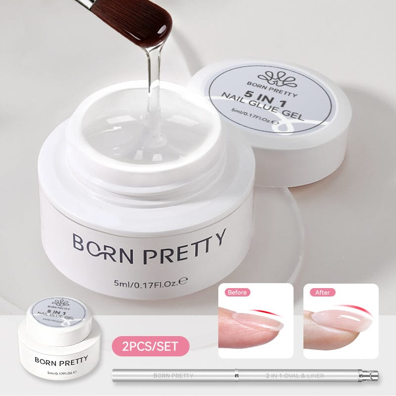 5 in 1 Nail Glue Gel & Builder Pen Tools & Accessories BORN PRETTY 