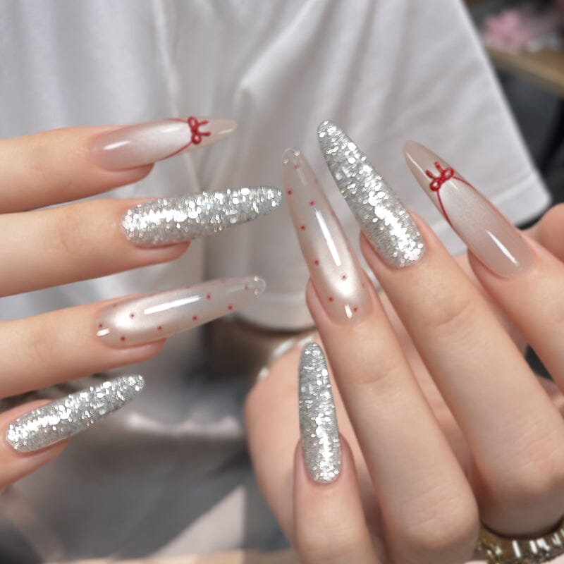 2pcs Set Glitter Gel SG40 & Cat Magnetic Gel MY03 10ml Gel Nail Polish BORN PRETTY 