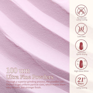 [US ONLY] 20 Colors Dipping Nail Powder Starter Kit with Base&Top, Activator, Brush Saver Nail Powder NICOLE DIARY 
