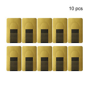 10pcs Gold Extension Nail Forms Tools & Accessories BORN PRETTY 