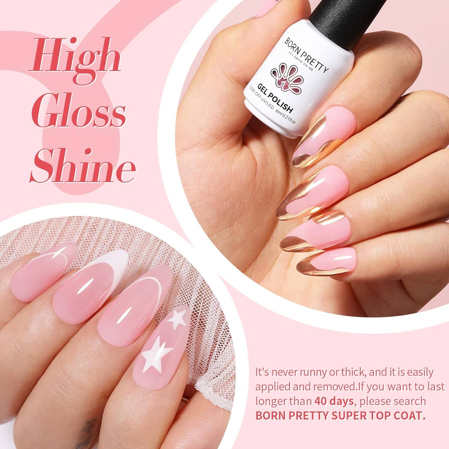 [US ONLY] All-In-One Starter Kit 15pcs Gel with 48W Nail Lamp Nail Tools Kits & Bundles BORN PRETTY 