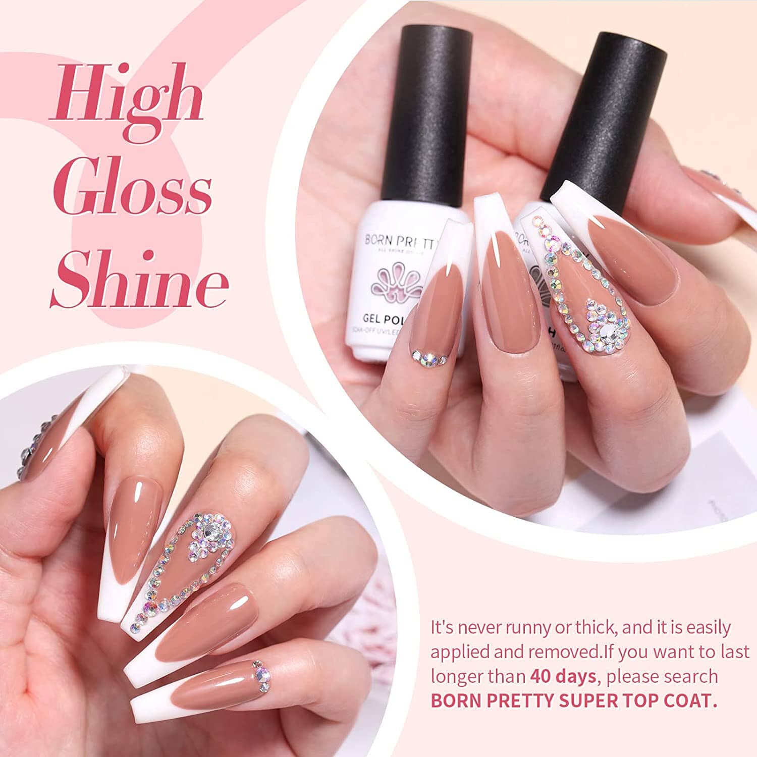 [US ONLY] All-In-One Starter Kit 48W Nail Lamp 12 Colors Gel Polish Set Kits & Bundles BORN PRETTY 