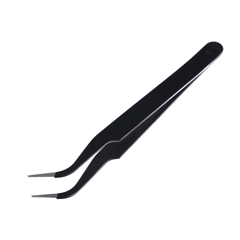 Black Curved Nail Tweezers Tools & Accessories No Brand 