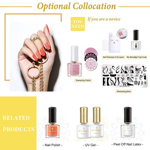 [US ONLY] 8Pcs Stamping Templates Set Stamping Nail BORN PRETTY 