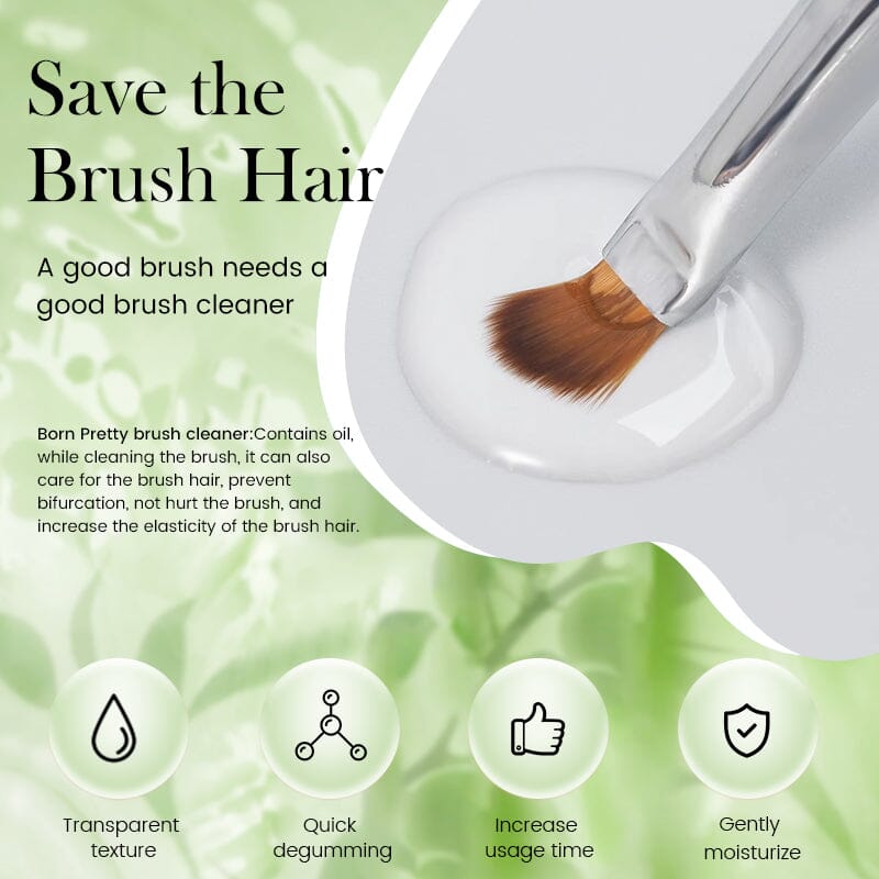 500ml Nail Cleaner Gel Remover Brush Cleaner Gel Nail Polish BORN PRETTY 