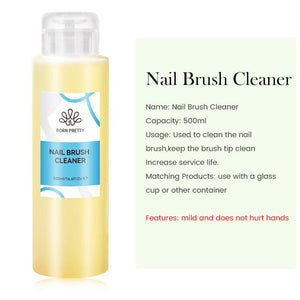 500ml Nail Cleaner Gel Remover Brush Cleaner Gel Nail Polish BORN PRETTY Nail Brush Cleaner 