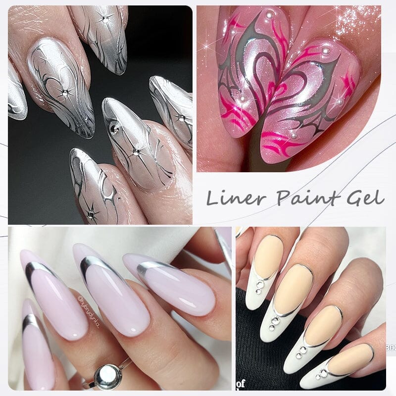 Black Liner Paint Gel LP02 10ml Gel Nail Polish BORN PRETTY 