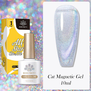 Iridescent Cat Magnetic Gel 10ml Gel Nail Polish BORN PRETTY Cat Magnetic Gel 