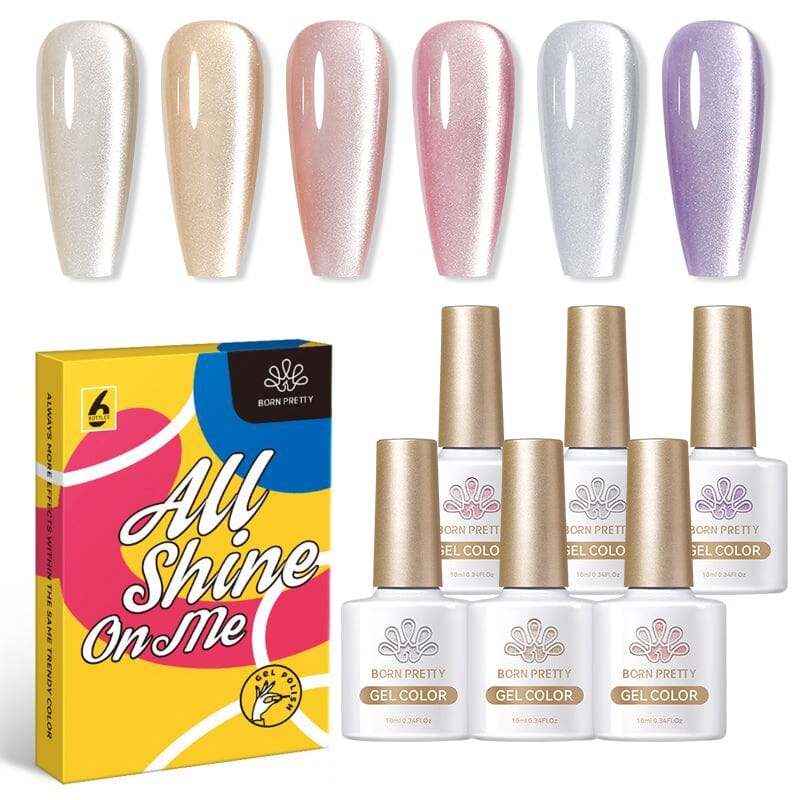 6 Colors Set Moonlight Cat Magnetic Gel Kits & Bundles BORN PRETTY 
