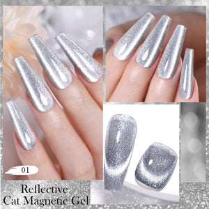 Reflective Cat Magnetic Gel 10ml Gel Nail Polish BORN PRETTY 