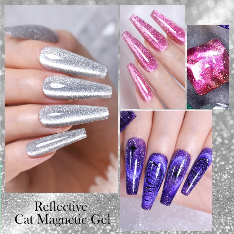 Reflective Cat Magnetic Gel 10ml Gel Nail Polish BORN PRETTY 