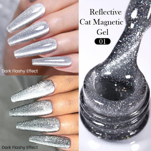 Reflective Cat Magnetic Gel 10ml Gel Nail Polish BORN PRETTY 