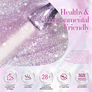 6 Colors Purple Cat Magnetic Gel Polish Auroras Snowlight 7ml Gel Nail Polish BORN PRETTY 