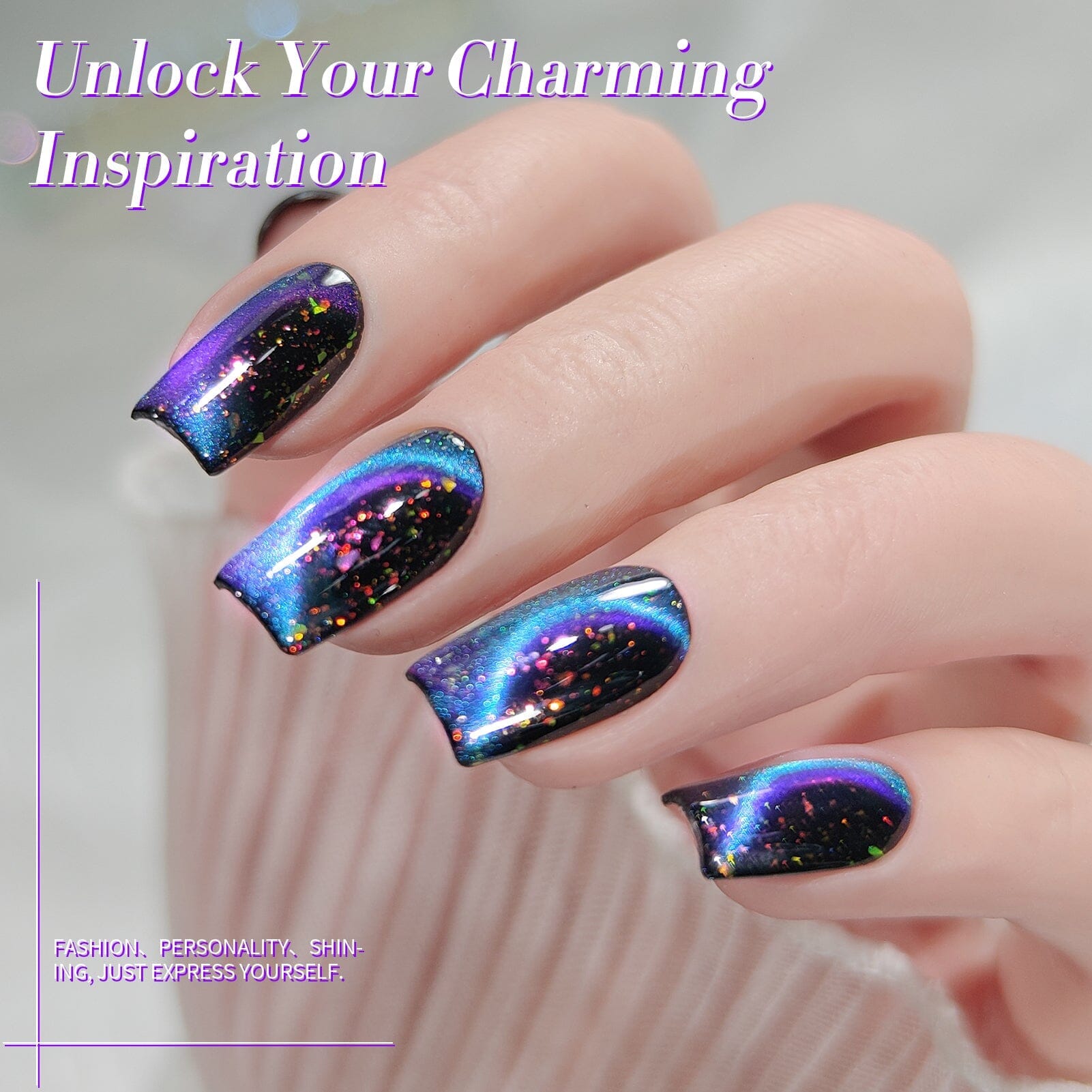 Blue Cat Magnetic Gel Polish MY35 Starry Sky 10ml Gel Nail Polish BORN PRETTY 