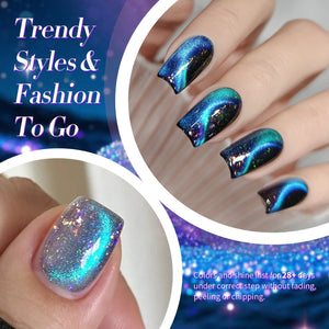 Blue Cat Magnetic Gel Polish MY35 Starry Sky 10ml Gel Nail Polish BORN PRETTY 