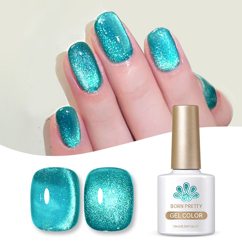 Blue Cat Magnetic Gel Polish MY36 Melbourne 10ml Gel Nail Polish BORN PRETTY 
