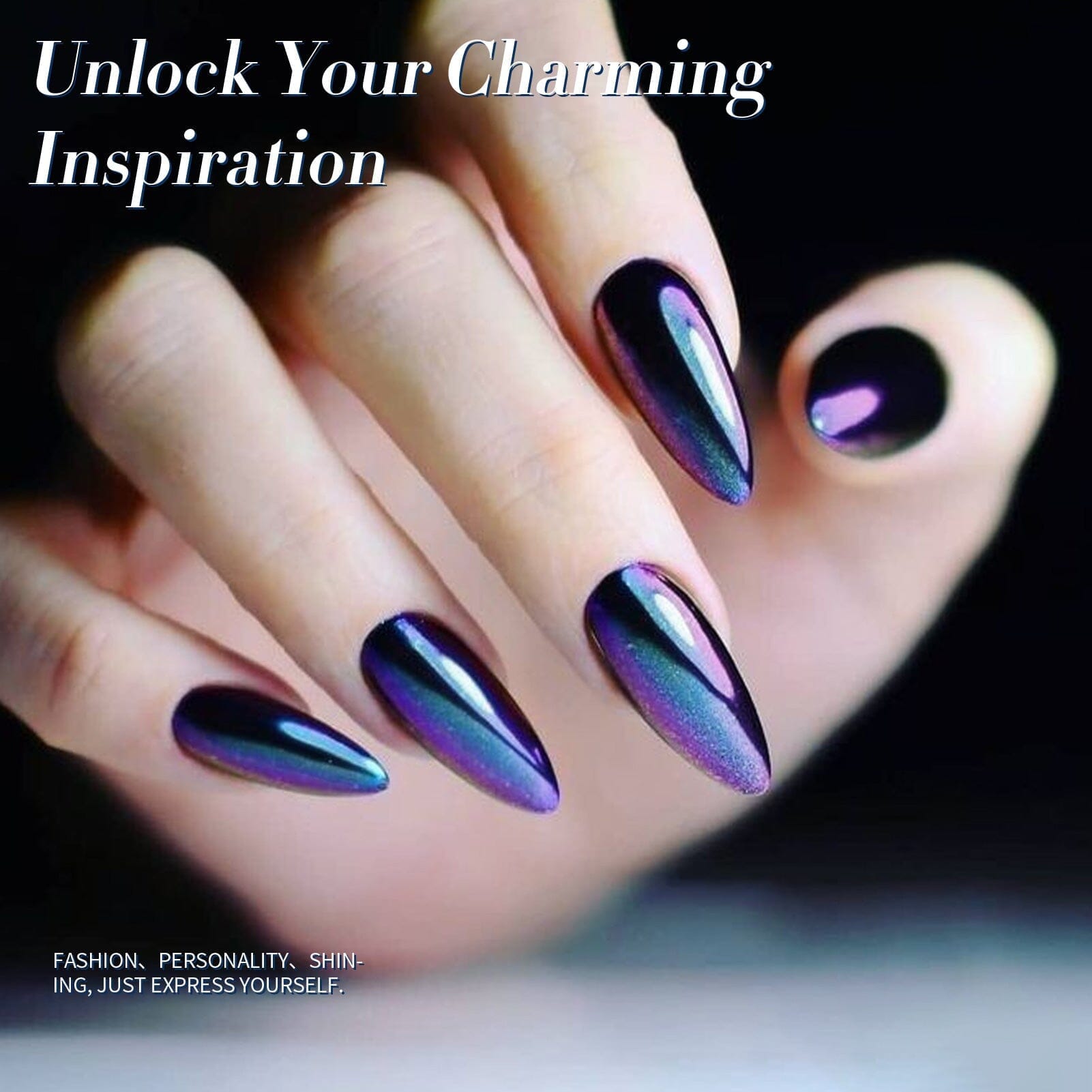 Blue Purple Chameleon Gel Polish BS01 Mirage 10ml Gel Nail Polish BORN PRETTY 