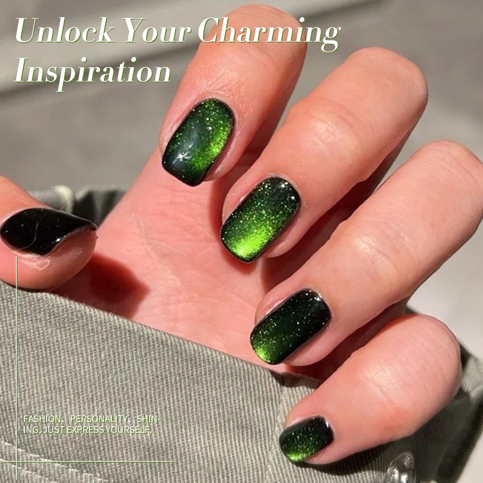 Green Cat Magnetic Gel Polish MY34 Wormhole 15ml Gel Nail Polish BORN PRETTY 