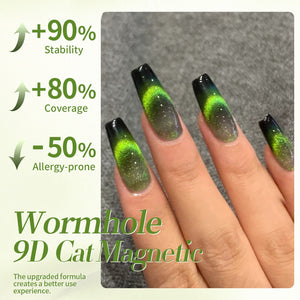 Green Cat Magnetic Gel Polish MY34 Wormhole 15ml Gel Nail Polish BORN PRETTY 