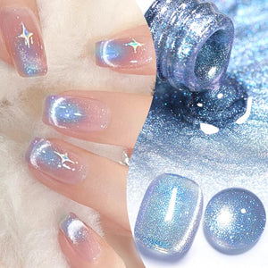 Light Blue Cat Magnetic Gel Polish MY37 Glacier 10ml Gel Nail Polish BORN PRETTY 