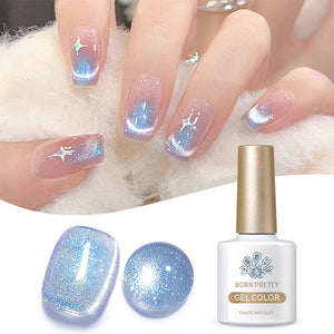 Light Blue Cat Magnetic Gel Polish MY37 Glacier 10ml Gel Nail Polish BORN PRETTY 