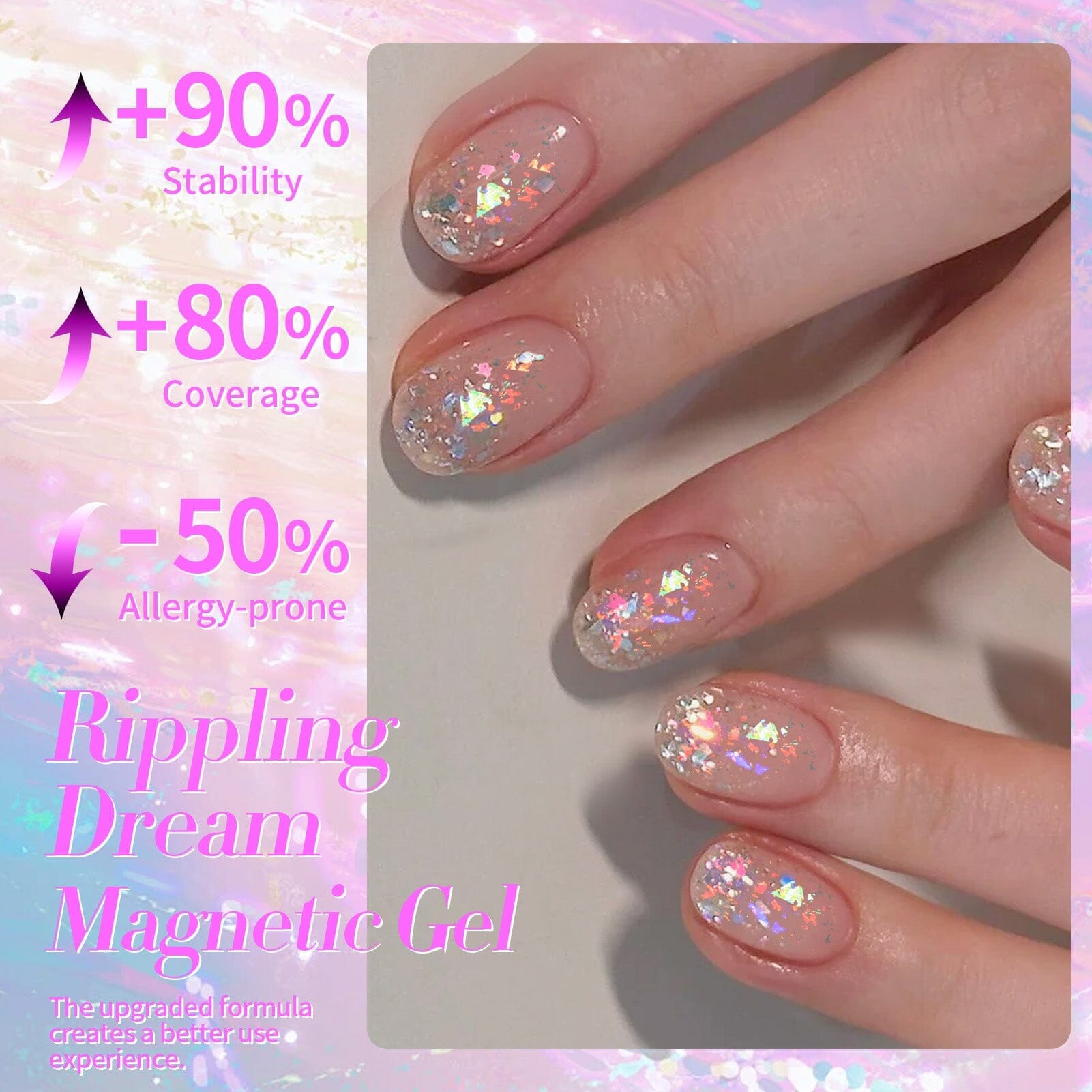 Multicolor Sequins Glitter Gel Polish SG01 Rippling Dream 10ml Gel Nail Polish BORN PRETTY 