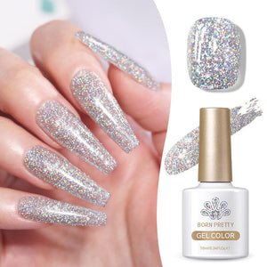 Multicolor Shinny Glitter Gel Polish LS01 Super Laser 10ml Gel Nail Polish BORN PRETTY 