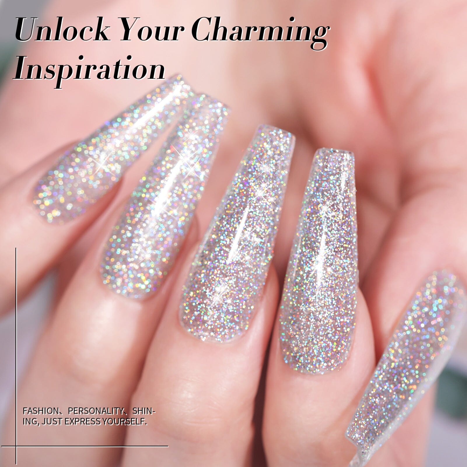 Multicolor Shinny Glitter Gel Polish LS01 Super Laser 15ml Gel Nail Polish BORN PRETTY 