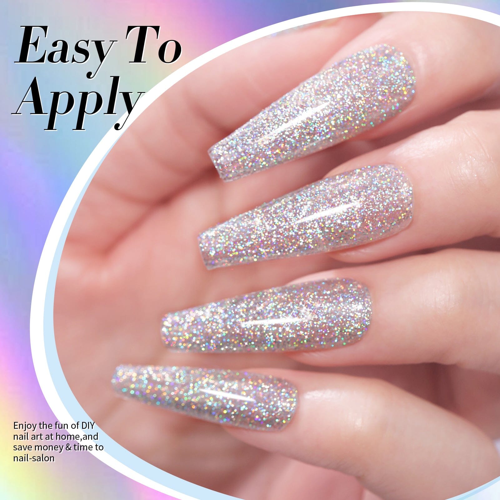 Multicolor Shinny Glitter Gel Polish LS01 Super Laser 15ml Gel Nail Polish BORN PRETTY 