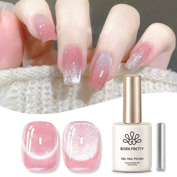 Pink Cat Magnetic Gel Polish MY40 Myrtle 15ml Gel Nail Polish BORN PRETTY 