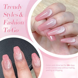 Pink Cat Magnetic Gel Polish MY40 Myrtle 15ml Gel Nail Polish BORN PRETTY 