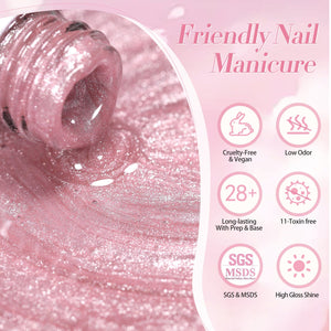 Pink Cat Magnetic Gel Polish MY40 Myrtle 15ml Gel Nail Polish BORN PRETTY 