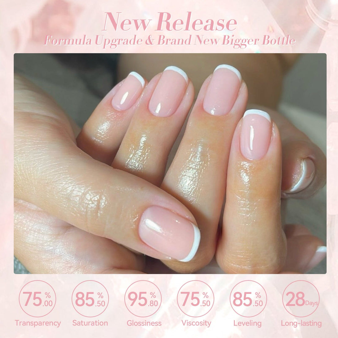 Pink Hema-Free Milky Jelly Gel Polish #17 15ml Gel Nail Polish BORN PRETTY 