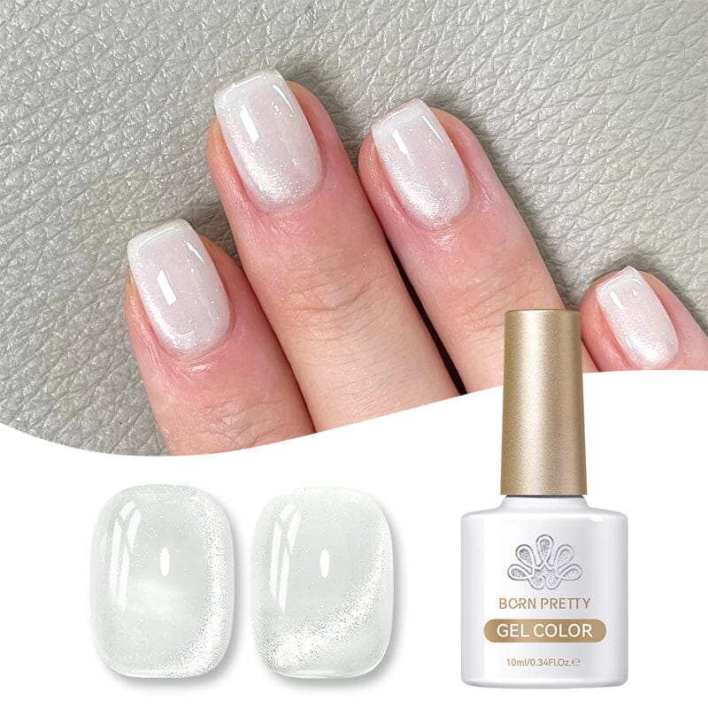 White Cat Magnetic Gel Polish MY42 Milky Cat 10ml Gel Nail Polish BORN PRETTY 