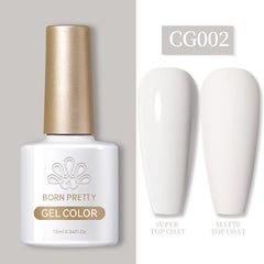 White Color Gel Polish CG002 10ml Gel Nail Polish BORN PRETTY 