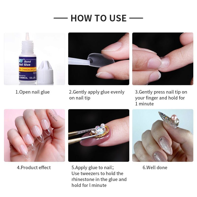 5pcs Nail Glue 3g Tools & Accessories BORN PRETTY 
