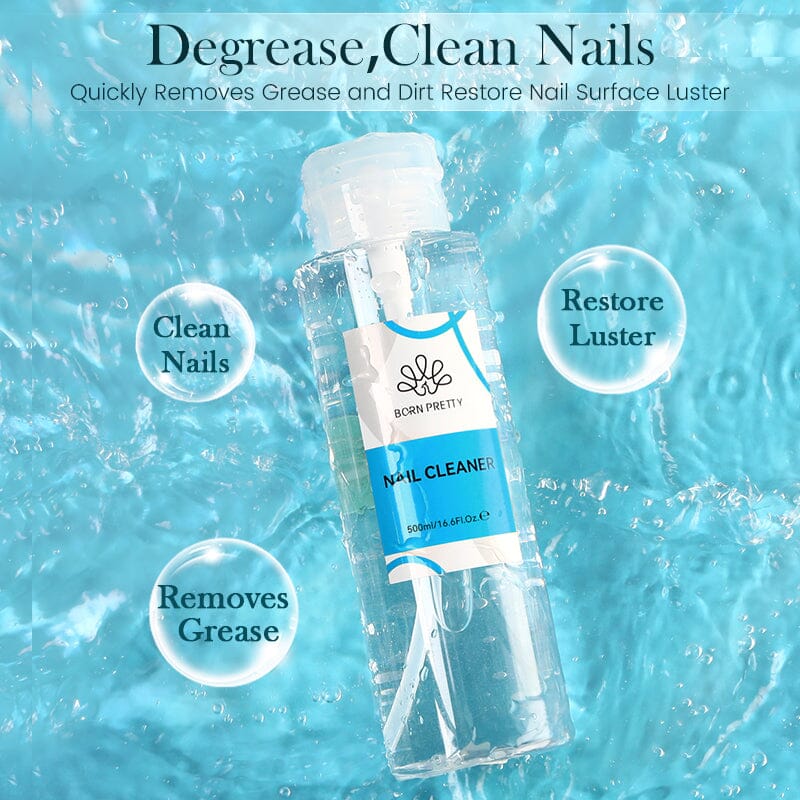 500ml Nail Cleaner Gel Remover Brush Cleaner Gel Nail Polish BORN PRETTY 