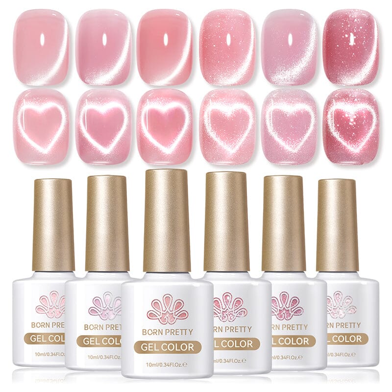 Pink Collection Cat Magnetic Gel Polish 10ml Gel Nail Polish BORN PRETTY 