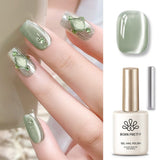 Jade Breeze Green Cat Magnetic Gel Polish MY48 15ml Gel Nail Polish BORN PRETTY 
