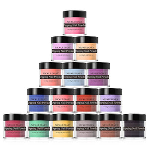 Matte Color Dipping Nail Powder 10ml Nail Powder NICOLE DIARY 