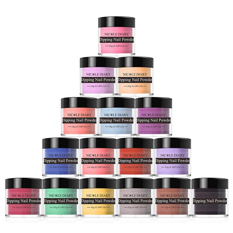 Matte Color Dipping Nail Powder 10ml Nail Powder NICOLE DIARY 